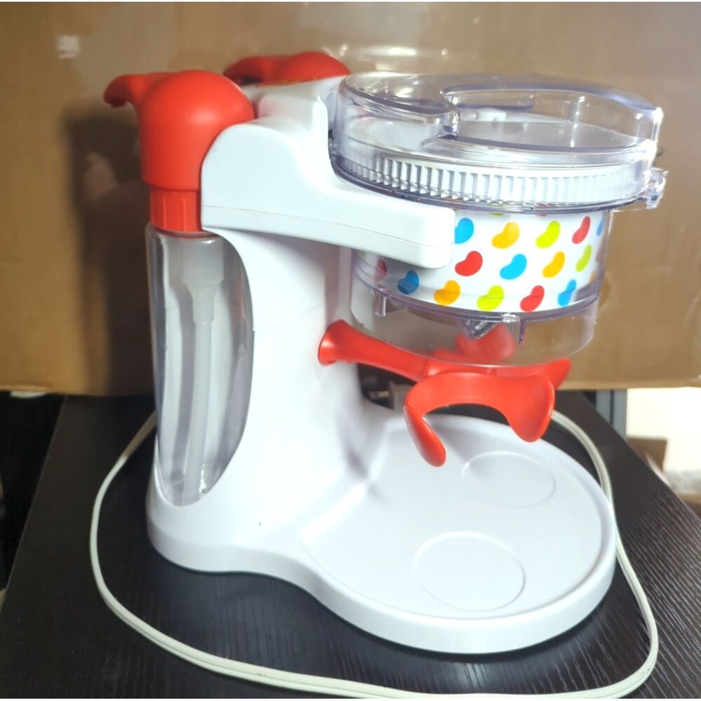 Jelly Belly Electric Dual Ice Shaver (Tested+WORKS) Includes 2 Syrup Pumps